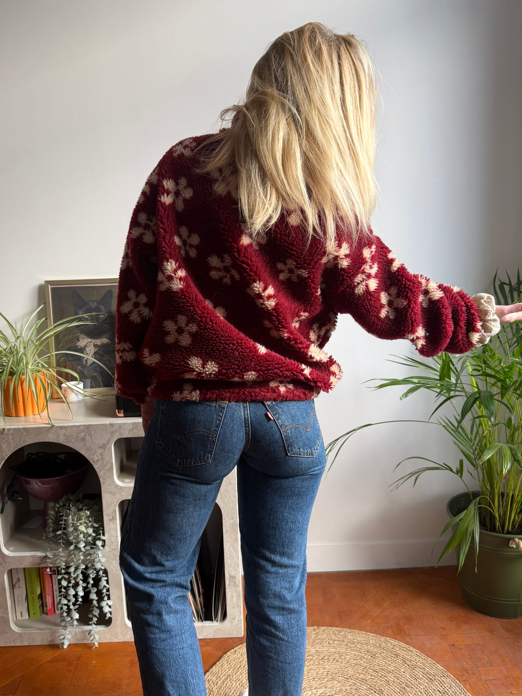 Polaire Flora Bordeaux