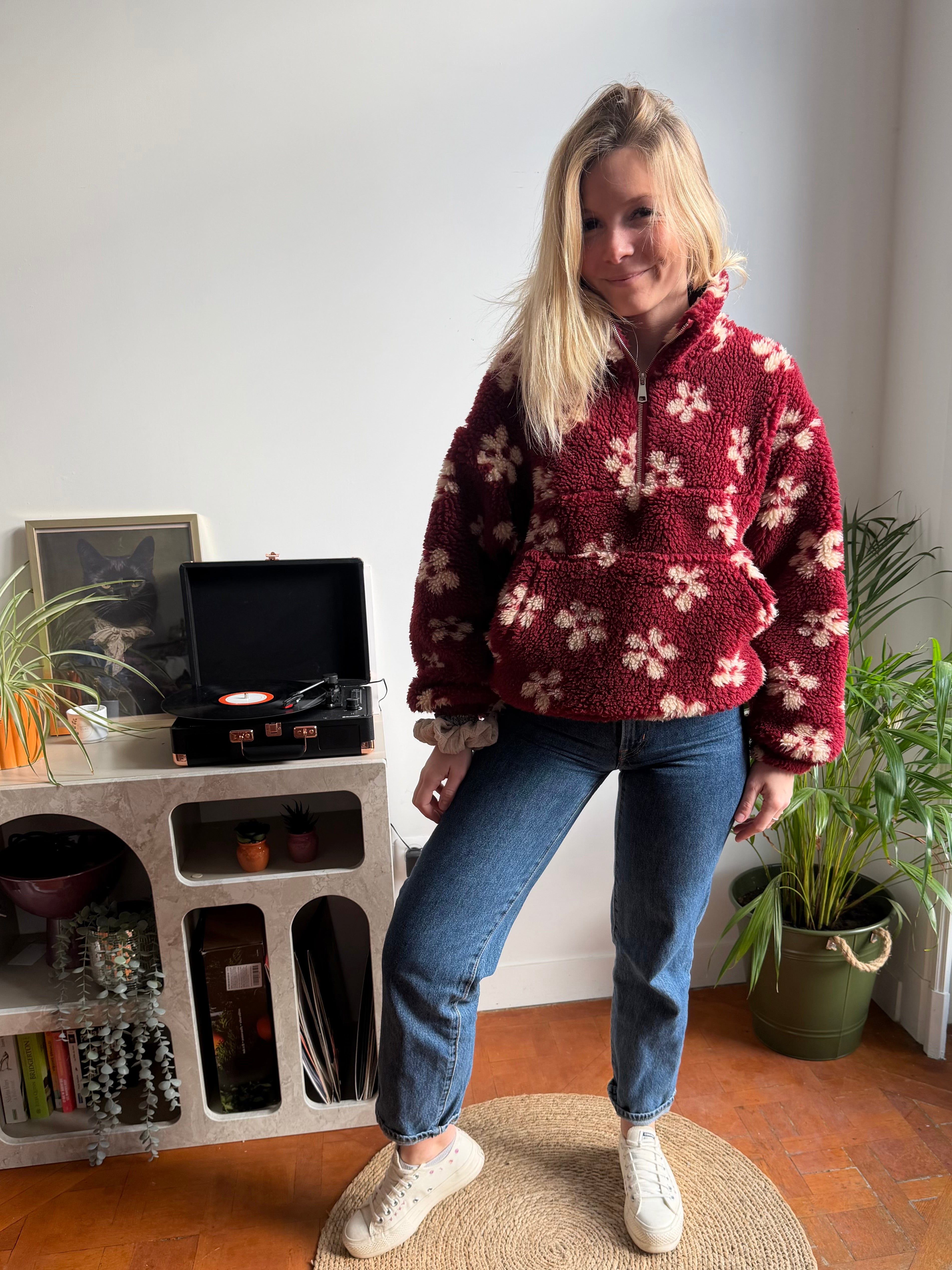 Polaire Flora Bordeaux