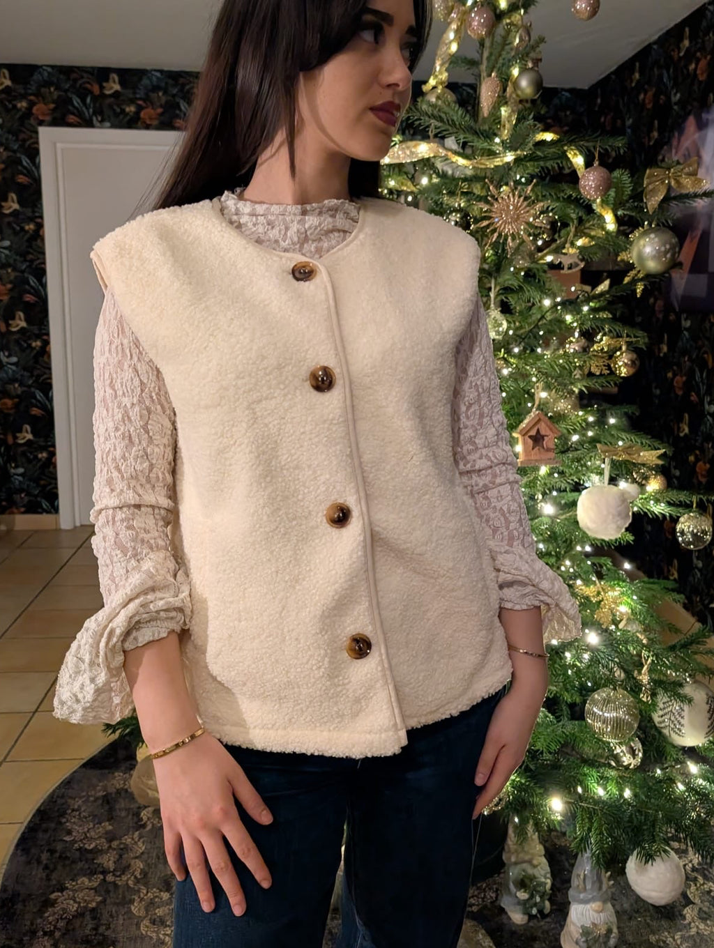 Gilet Noa Beige